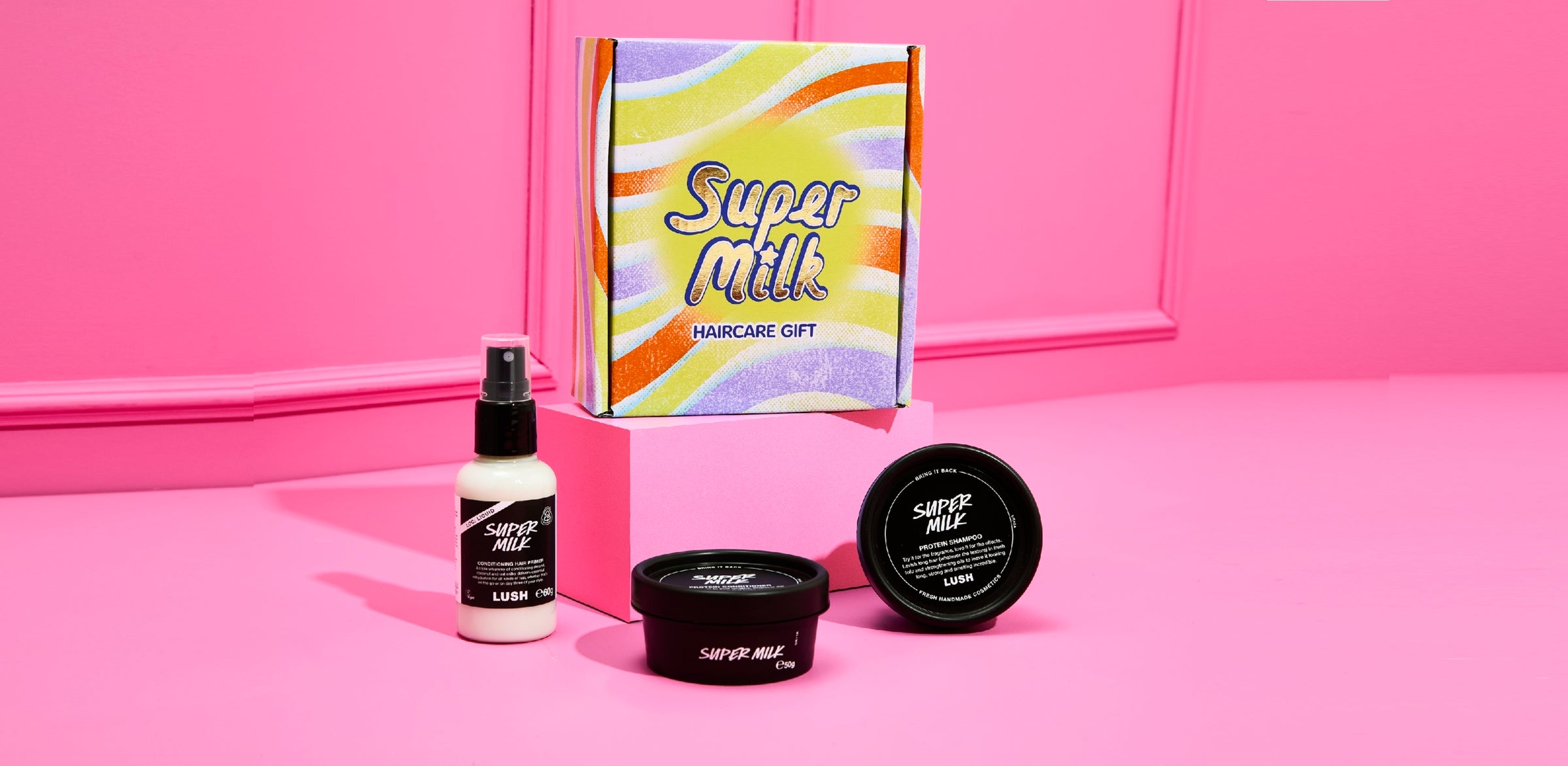Lush Supermilk haircare gift
