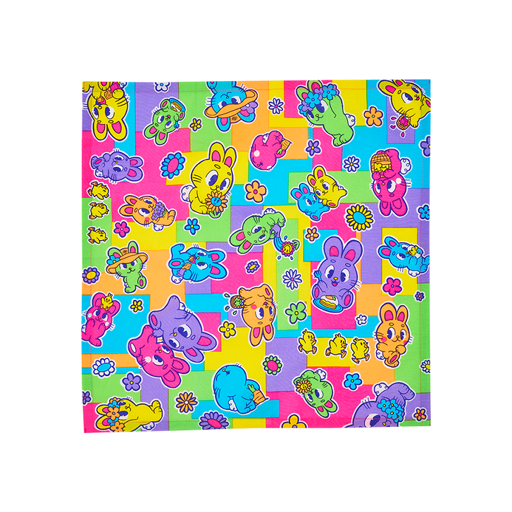 Bunnies Picnic Knot Wrap