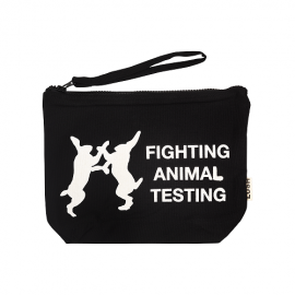 Fighting Animal Testing Cosmetic Pouch